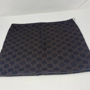 Silk Gucci Dust Bag 16 x 13 draw string GG pattern